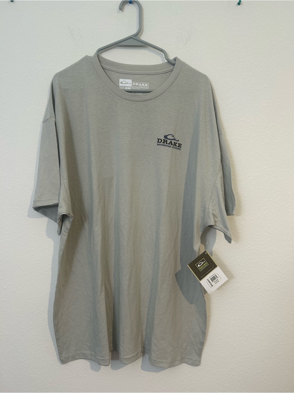 Drake Light Gray Short-Sleeve Logo Tee